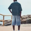 Weite Denim-Bermudashorts – Shorts und Jorts