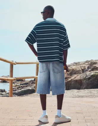 Weite Denim-Bermudashorts – Shorts und Jorts