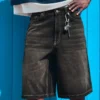 Weite Denim-Bermudashorts – Shorts und Jorts – Herren