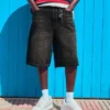 Weite Denim-Bermudashorts – Shorts und Jorts – Herren