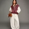Weste aus Faux Leather – Jacken und Trenchcoats