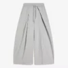 Wide Leg Hose im Neopren-Look mit Stoppern – #Bershkastyle – Damen