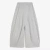 Wide Leg Hose im Neopren-Look mit Stoppern – #Bershkastyle – Damen