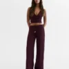 Wide Leg Hose mit elastischem Bund Wide Leg Hose mit elastischem Bund