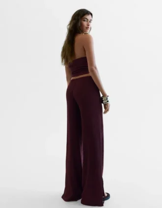 Wide Leg Hose mit elastischem Bund