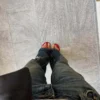 Zerrissene Low-Rise-Jeans mit Straight-Bein