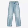 Zerrissene Low-Rise-Jeans mit Straight-Bein Zerrissene Low-Rise-Jeans mit Straight-Bein