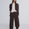 Zweireihiger gestreifter Blazer – Jacken und Trenchcoats Zweireihiger gestreifter Blazer – Jacken und Trenchcoats
