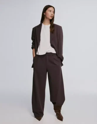 Zweireihiger gestreifter Blazer – Jacken und Trenchcoats Zweireihiger gestreifter Blazer – Jacken und Trenchcoats