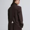 Zweireihiger gestreifter Blazer – Jacken und Trenchcoats Zweireihiger gestreifter Blazer – Jacken und Trenchcoats