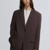 Zweireihiger gestreifter Blazer – Jacken und Trenchcoats Zweireihiger gestreifter Blazer – Jacken und Trenchcoats