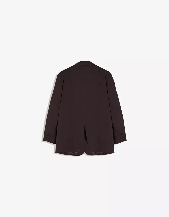 Zweireihiger gestreifter Blazer – Jacken und Trenchcoats Zweireihiger gestreifter Blazer – Jacken und Trenchcoats